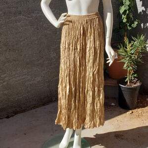 VINTAGE ARELLA Long Pleated Accordion Skirt